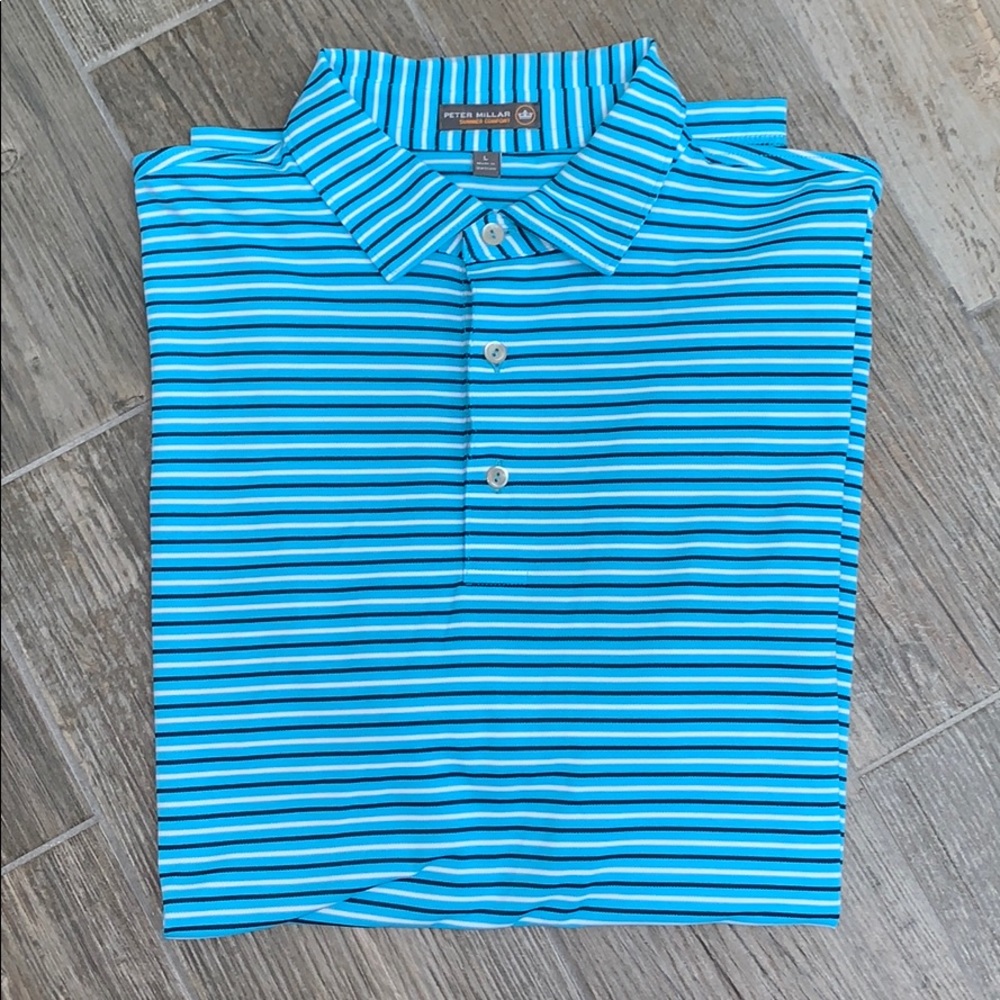 Peter Millar size large polo EUC